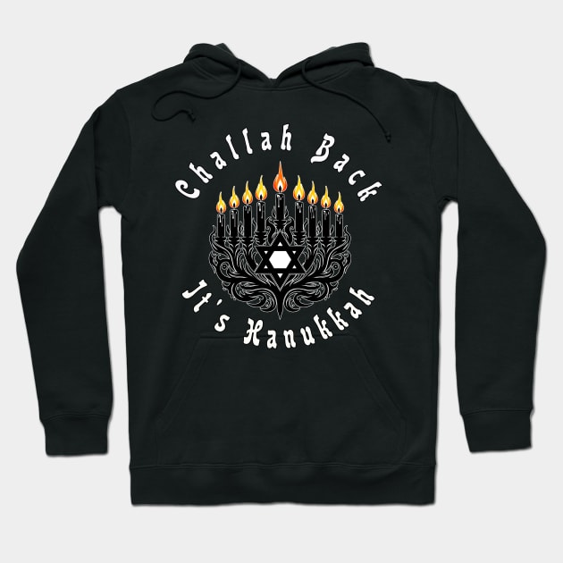 Gothic Happy Hanukkah with David's Star Hoodie by MetalByte